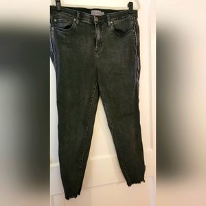 Torrid side zipper black jeans 18R